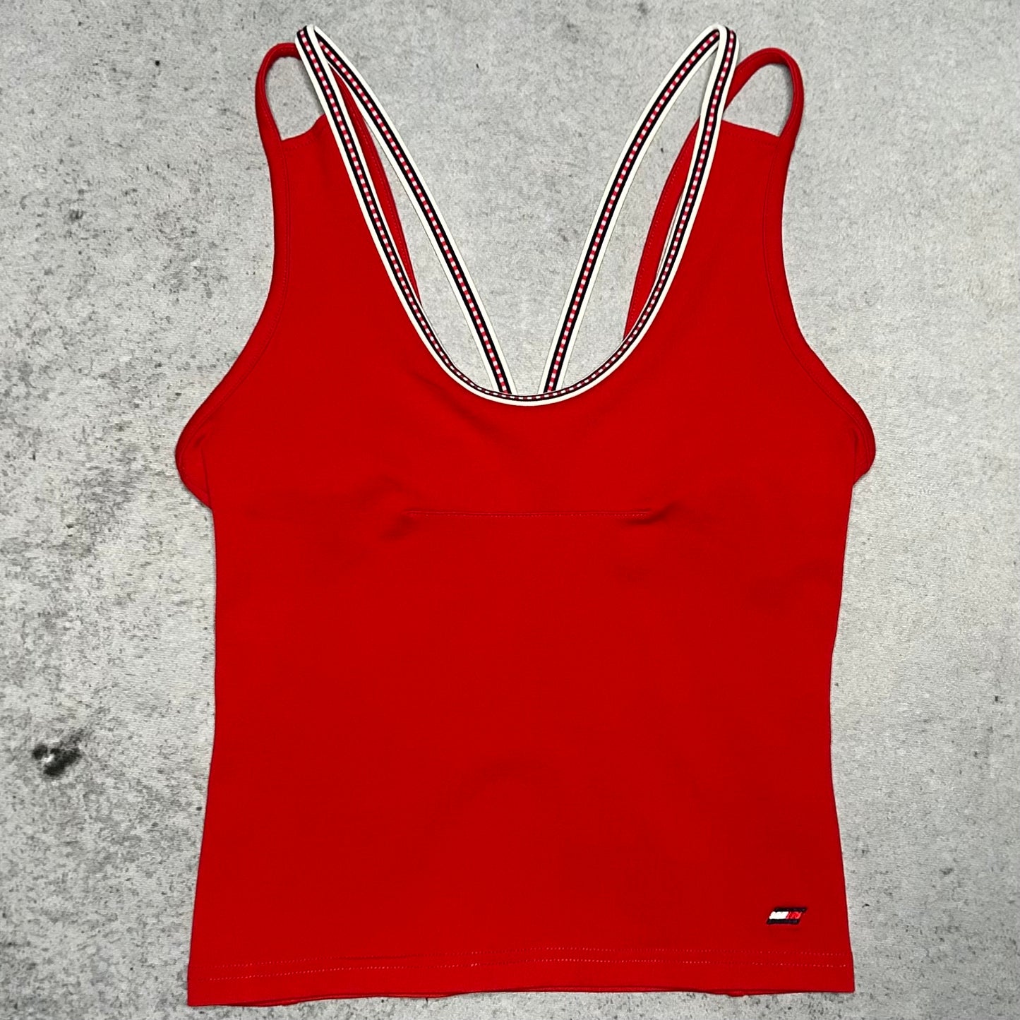 Tommy Hilfiger 00s Sporty Spaghetti Tank Top (M)