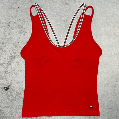 Tommy Hilfiger 00s Sporty Spaghetti Tank Top (M)