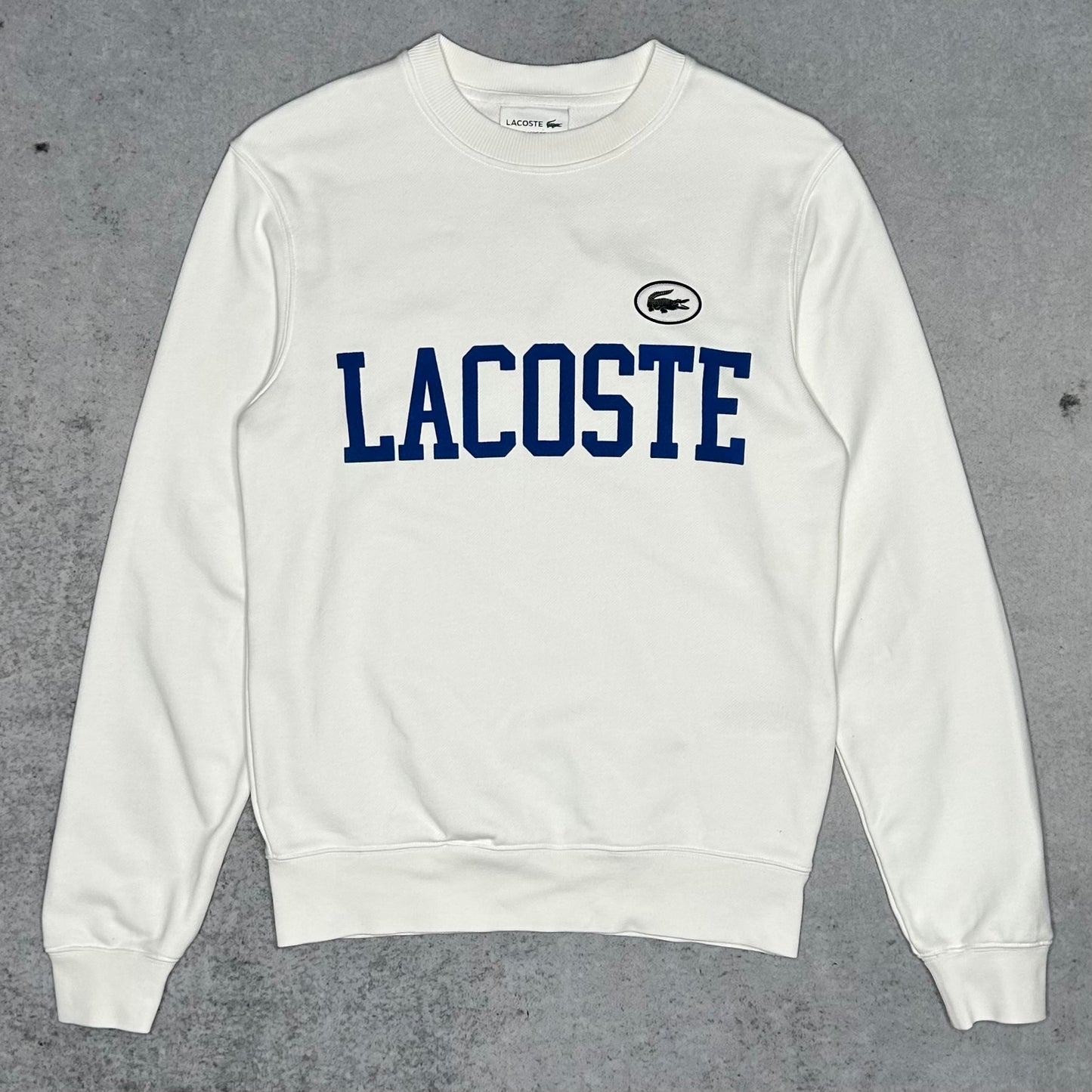 Lacoste Crewneck Sweater Spellout FRENCH ICONICS (XS)