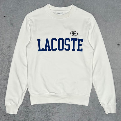 Lacoste Crewneck Sweater Spellout FRENCH ICONICS (XS)