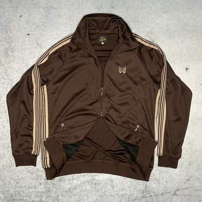 Needles Japan Designer Track Jacket brown beige (XL)
