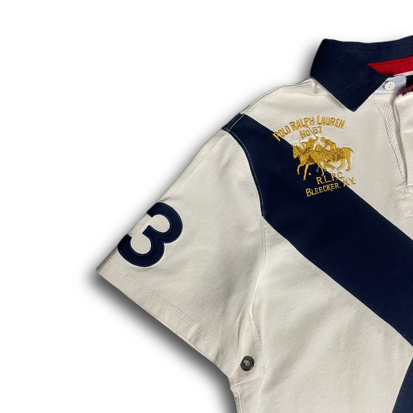 Polo Ralph Lauren 90s Big Pony Polo Shirt navy white gold