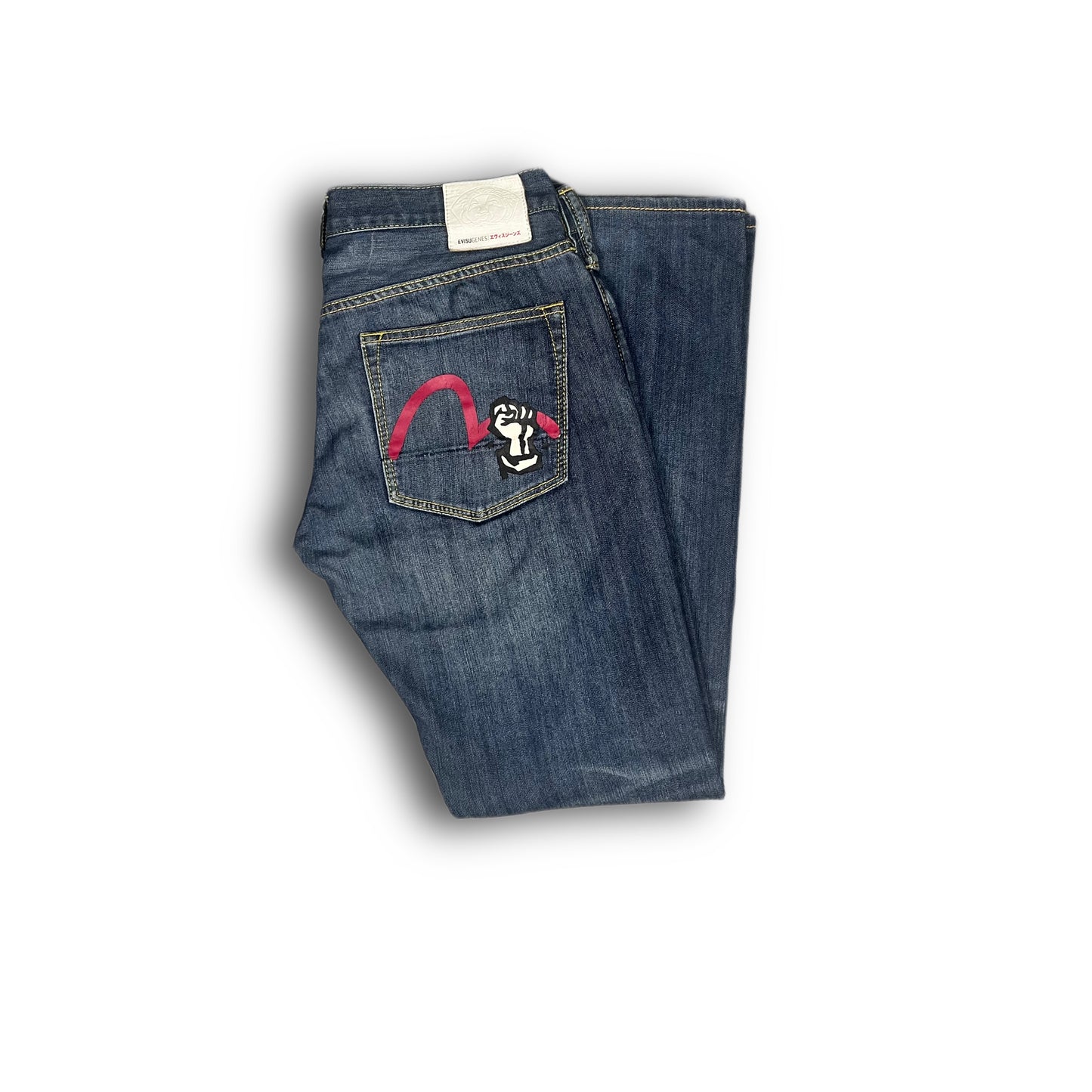 Evisu Jeans with Patches and logos