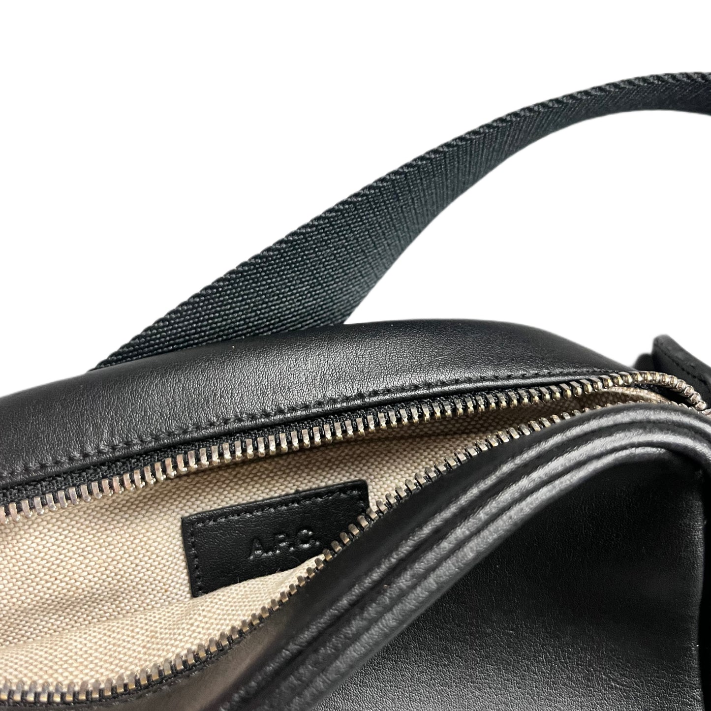 APC Carhartt Leather Sling Messenger Bag