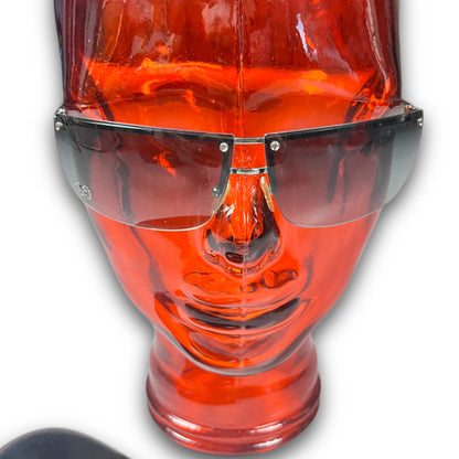 Gucci Vintage Frameless Sunglasses Shades GG iced out