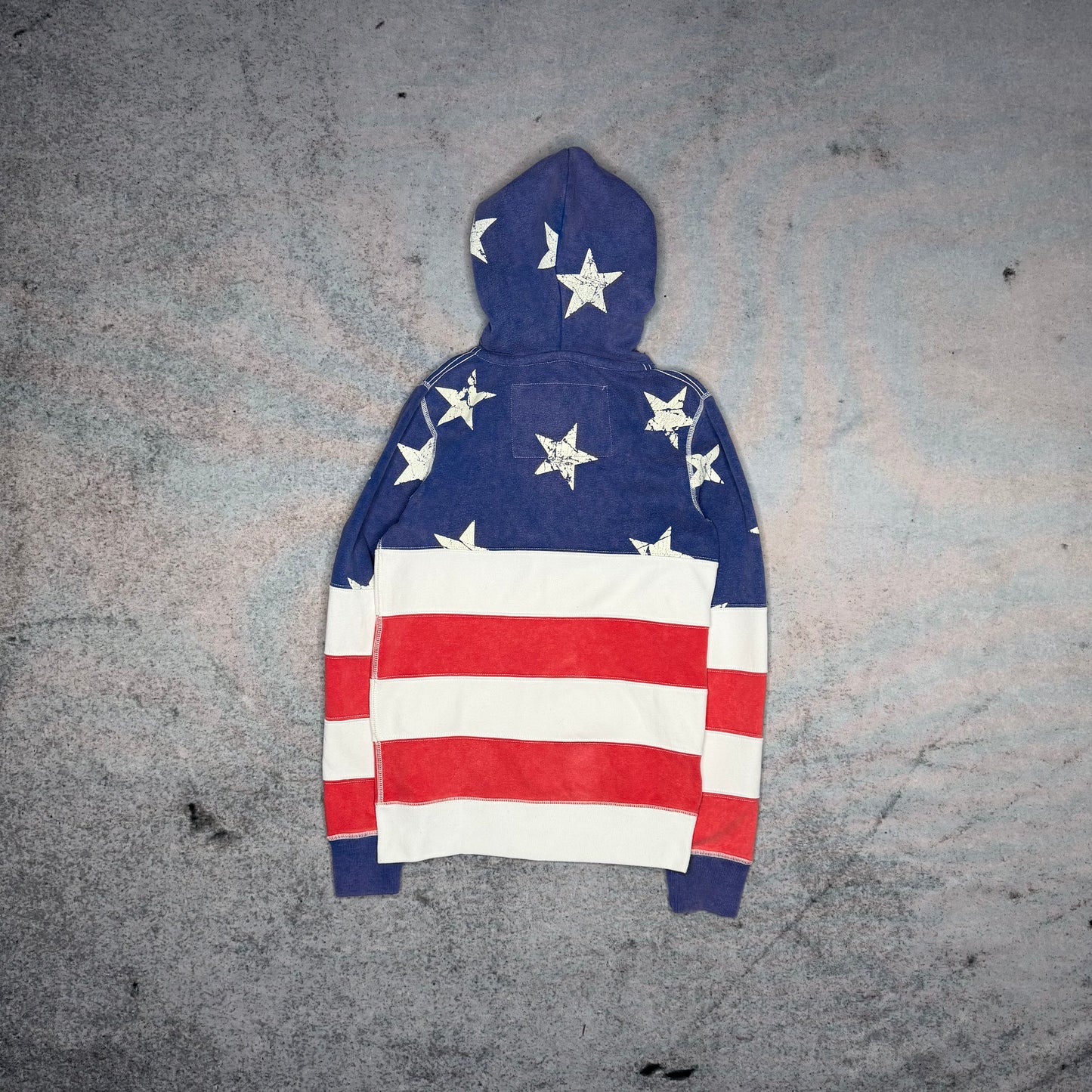 True Religion RARE Vintage USA Flag Zip Hoodie (fits XS)