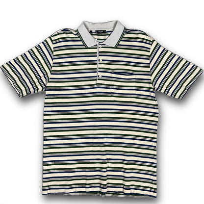 Celine Paris Vintage 00s Striped Poloshirt