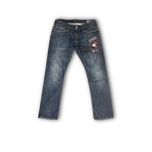 Evisu Jeans with Patches and logos