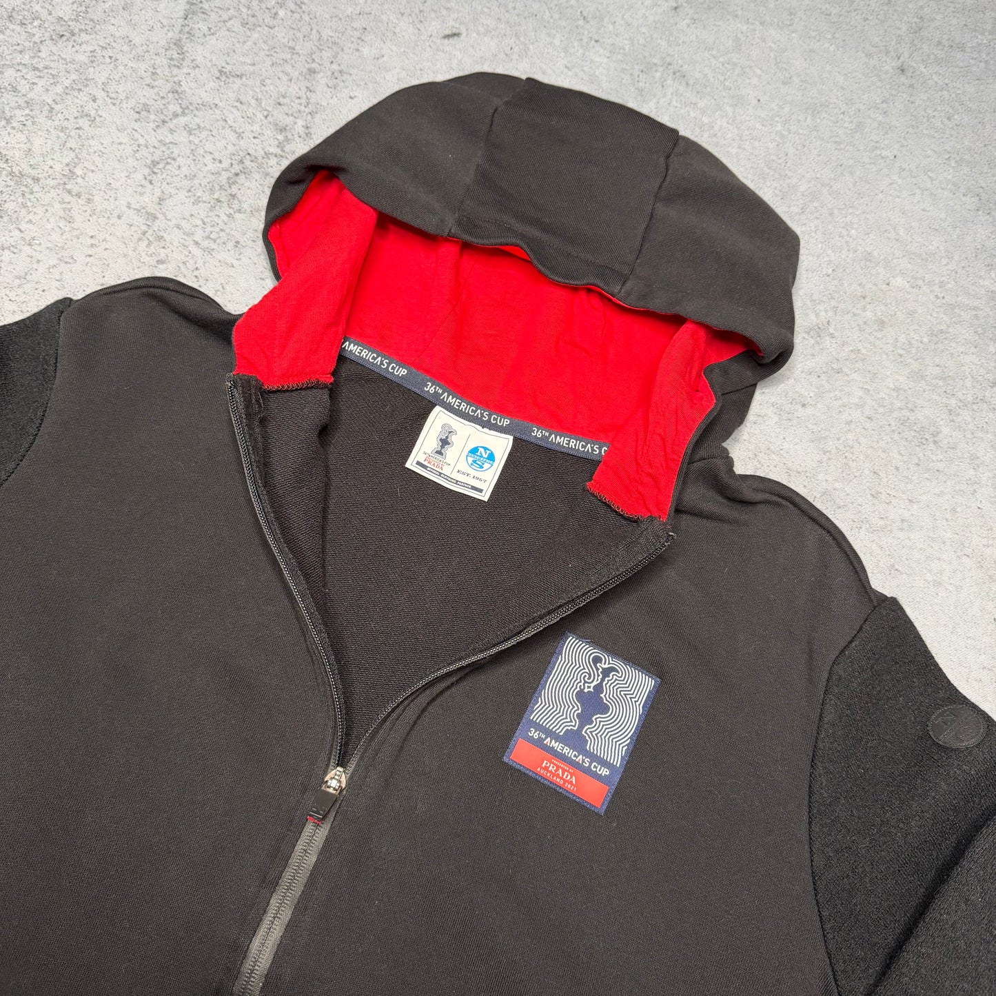 Prada x North Sails 36th Americas Cup Hooded Cardigan Jacket (fits M)