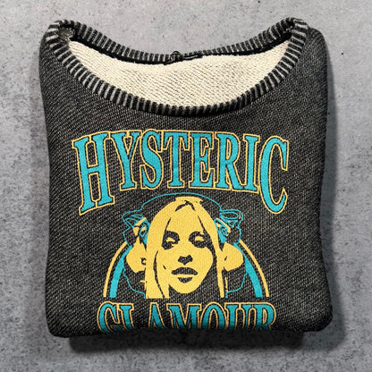 Hysteric Glamour Y2K Japanese Designer Spell Out Knit Sweater (Fits S/M)