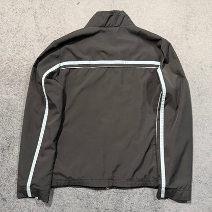 Nike 00s Women's Slim Fit Track Jacket grey baby blue (M)