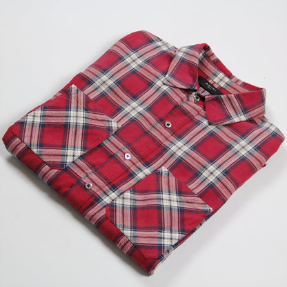 Amiri Distressed Flannel Lumberjack Shirt 