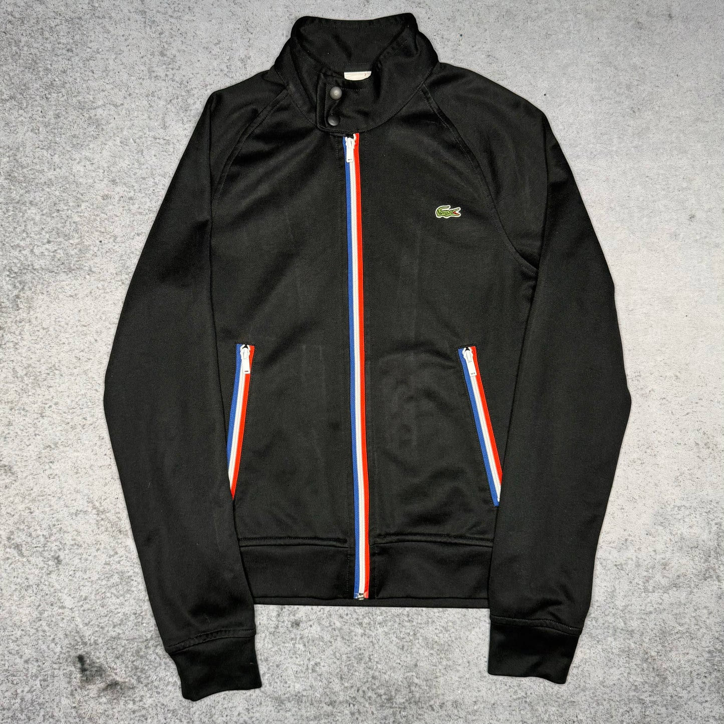 Lacoste 00s Track Jacket black "France" (2 fits XS/S)