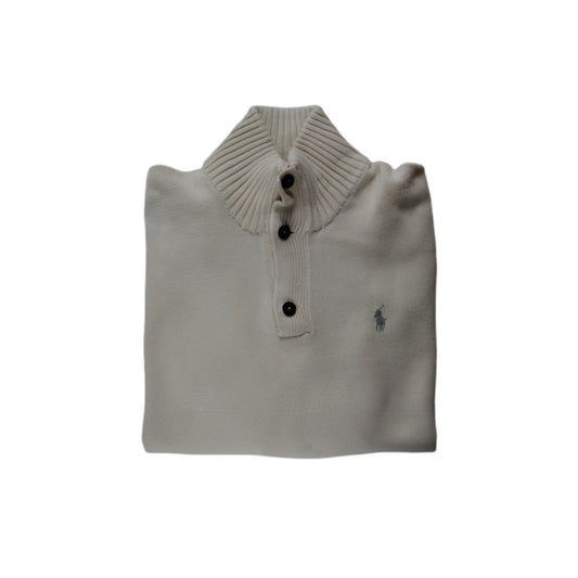 Polo Ralph Lauren Button Up Knit Vintage off white