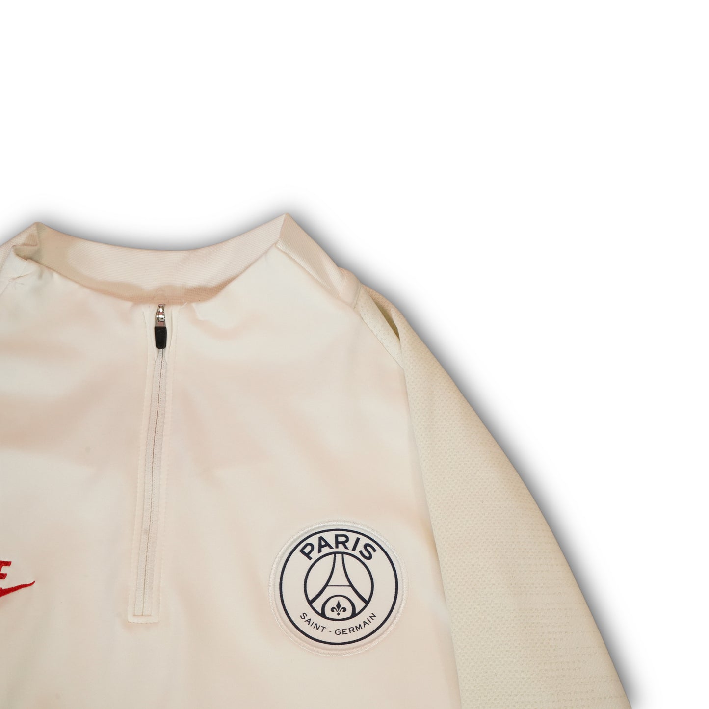 Nike PSG Paris Saint-Germain Track Top Quarter Zip - White (M)