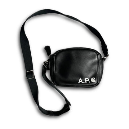 APC Carhartt Leather Sling Messenger Bag