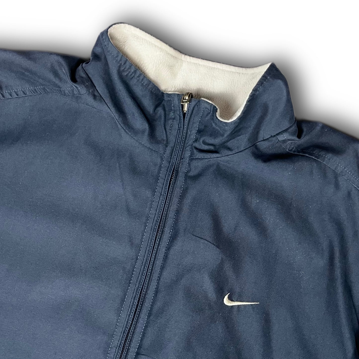 Nike 2000s Reversible Sherpa Fleece-lined Track Jacket