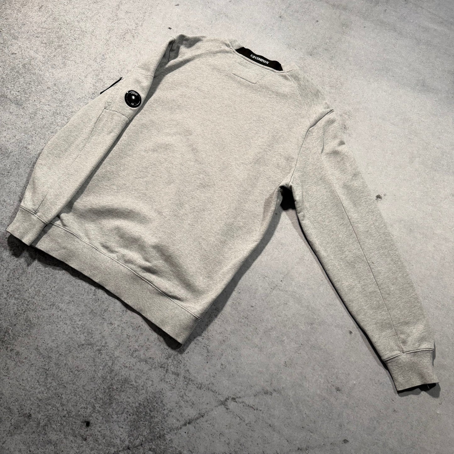 C.P. Company Diagonal Raised Fleece Crewneck Sweater grey (XXL)