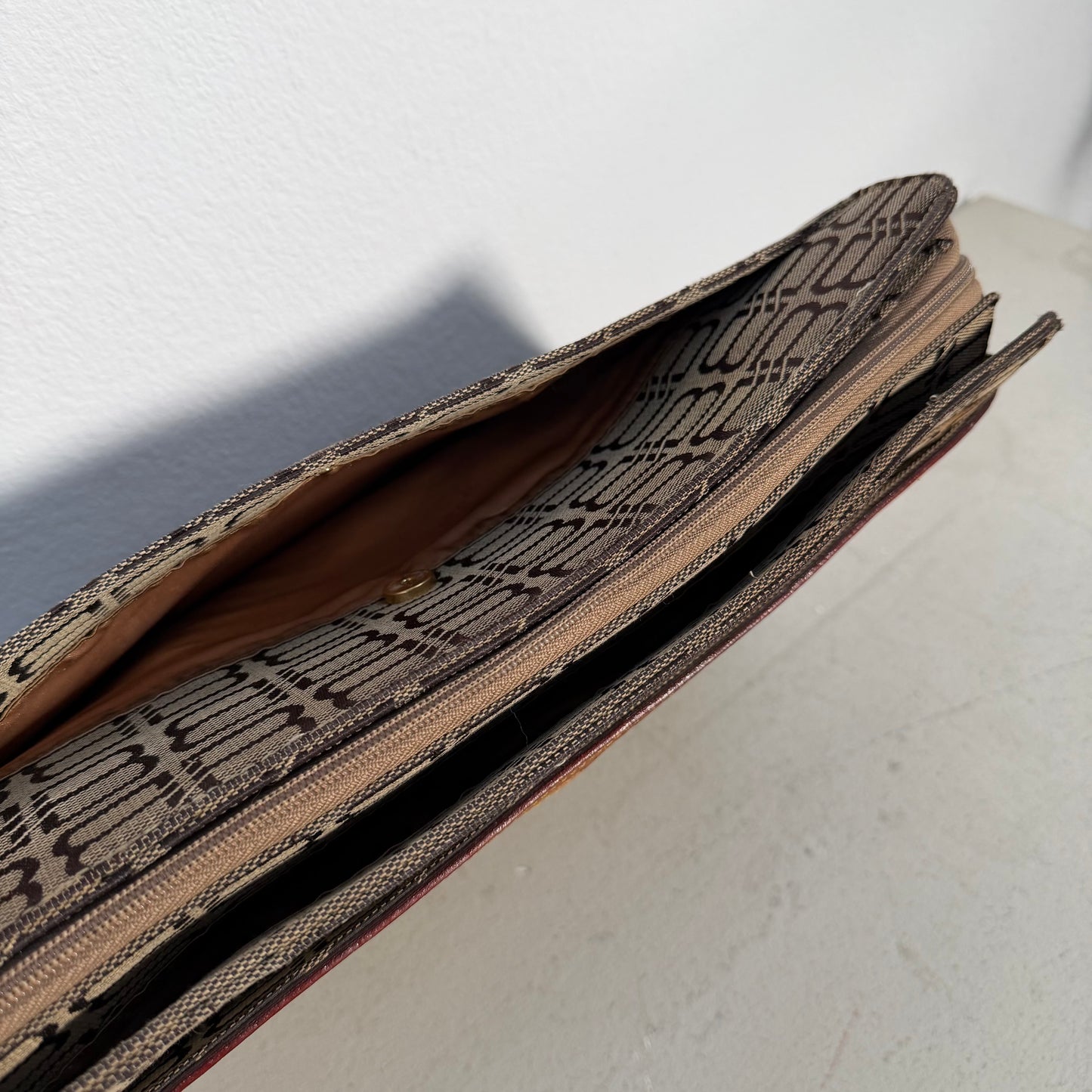 Balenciaga Vintage BB Monogram Canvas Clutch (Large Size)