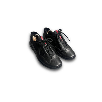 Prada Americas Cup Sneaker Triple 2000s black