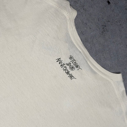 Stussy x BAPE OG 30th Anniversary Camo Logo Print Tee Shirt White (XL)