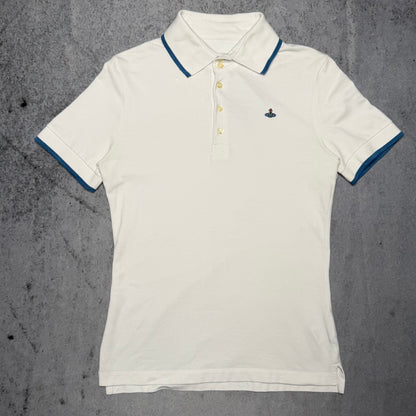Vivienne Westwood 00s Vintage Polo Shirt white blue (S)
