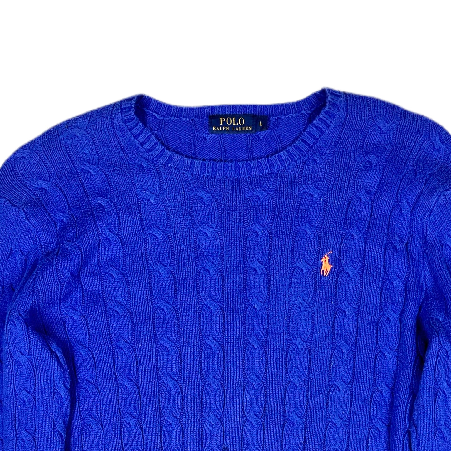 Polo Ralph Lauren Cable Knit Sweater royal blue