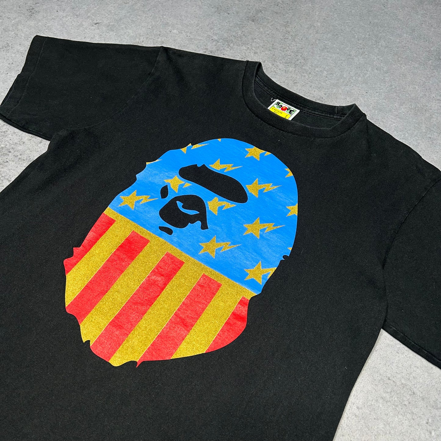 BAPE Big Head Americana Tee Shirt black (fits M)
