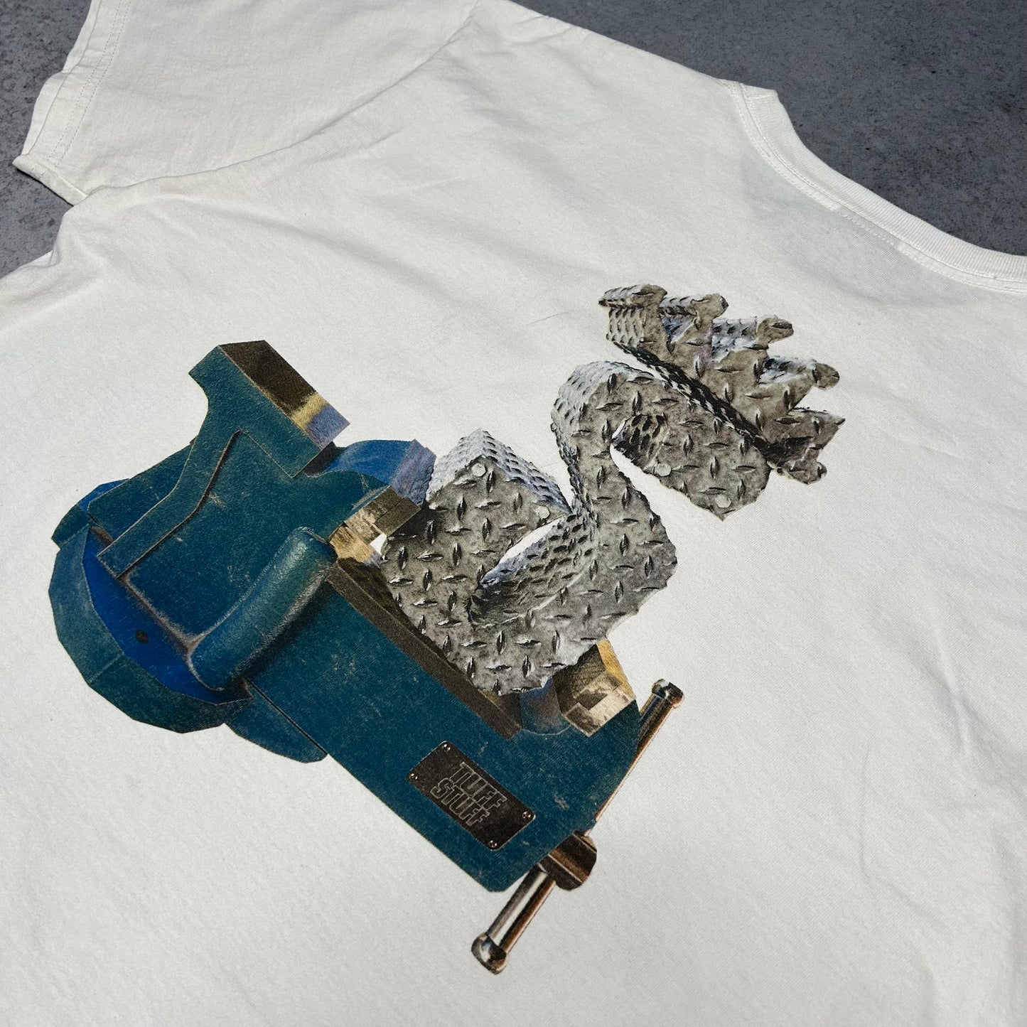 Stüssy Tuff Stuff Graphic Tee Shirt white (L)