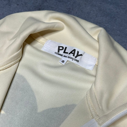 Comme des Garçons PLAY Track Jacket Big Heart Print Ivory (S)