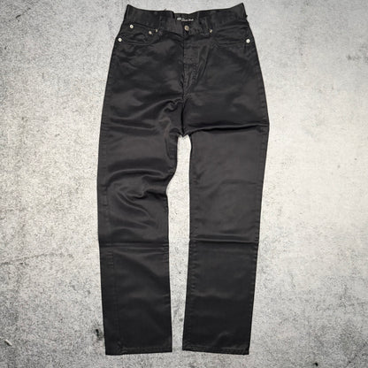 Vintage 90s Straight Pants Made in Italy black (31 fits S)