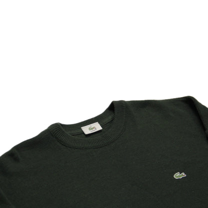 Lacoste Vintage Wool Sweater dark green