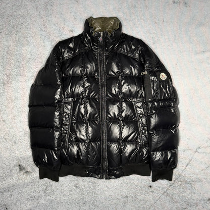 Moncler Vintage Square Stitch Bomber Puffer Jacket black 4 (fits M)