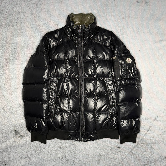 Moncler Vintage Square Stitch Bomber Puffer Jacket black 4 (fits M)