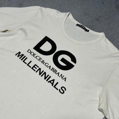 Dolce & Gabbana Millennials Logo T-Shirt White (IT 52 fits M/L)