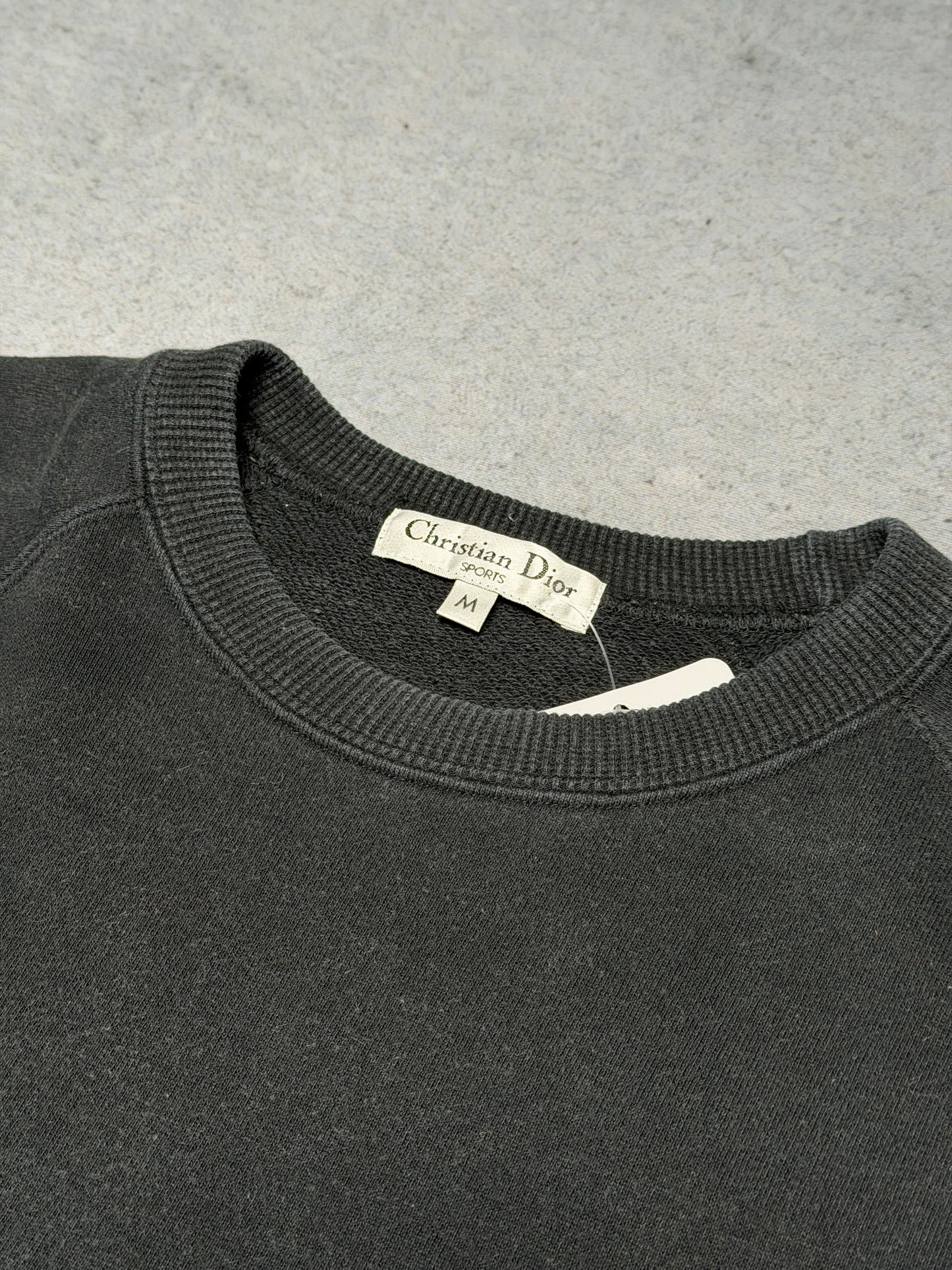 Christian Dior Sports 90s Vintage Spellout Logo Crewneck Sweater navy (S)