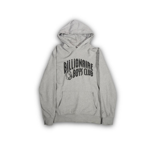 Billionaire Boys Club 00’s  BBC Classic Arch Curve Logo Hooded Sweatshirt - Grey (L)