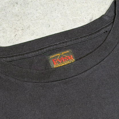 Evisu Genes Custom Made Vintage Seagull Print Tee Shirt navy (L)