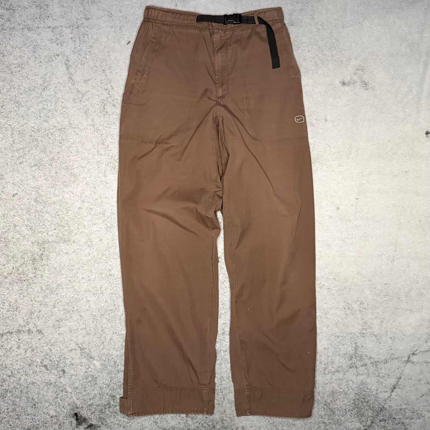 Nike 00s SPRTDLX Outdoor Fleece Lined Track Pants brown (L)
