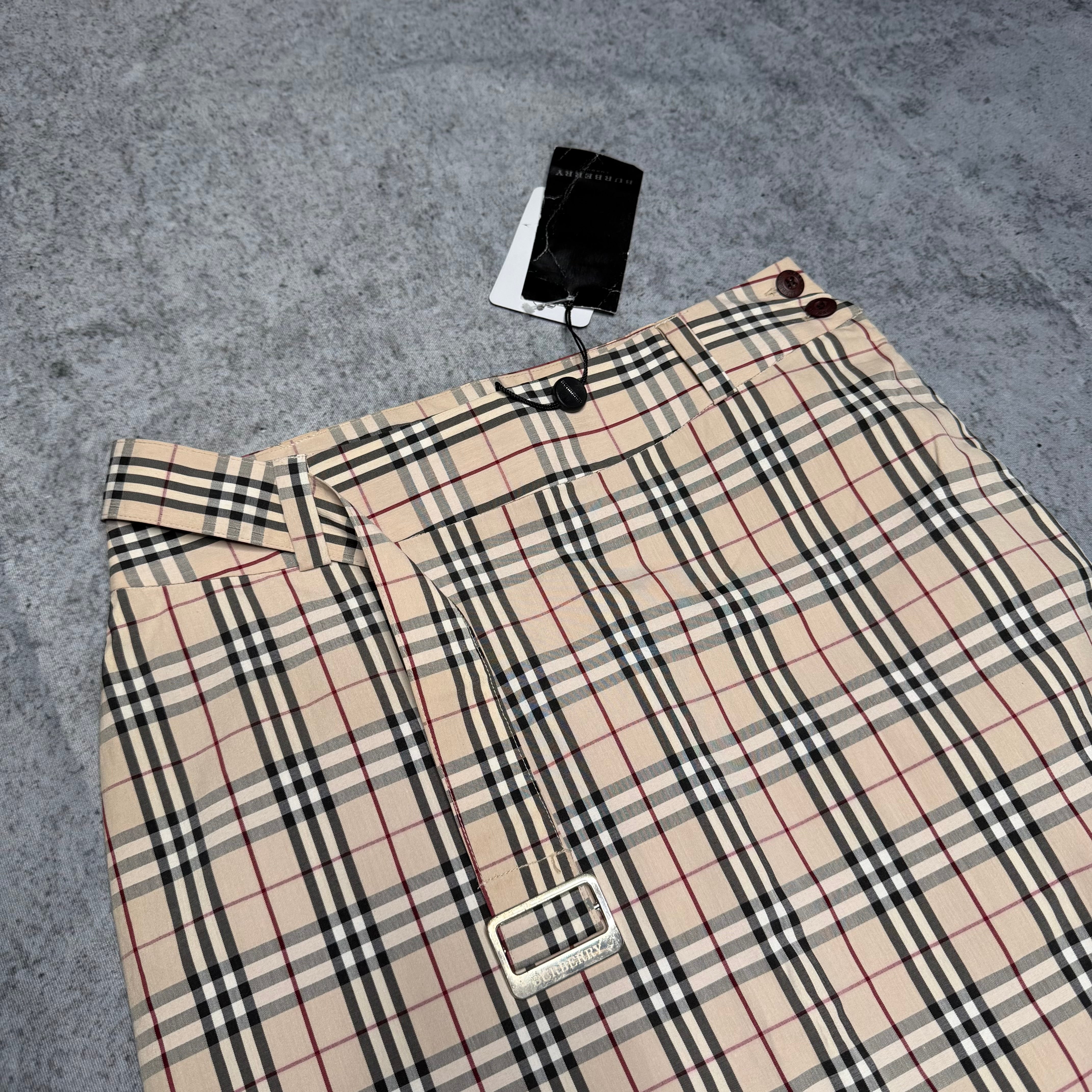 Burberry London 00s Nova Check Monogram Skirt Rock Long (fits M