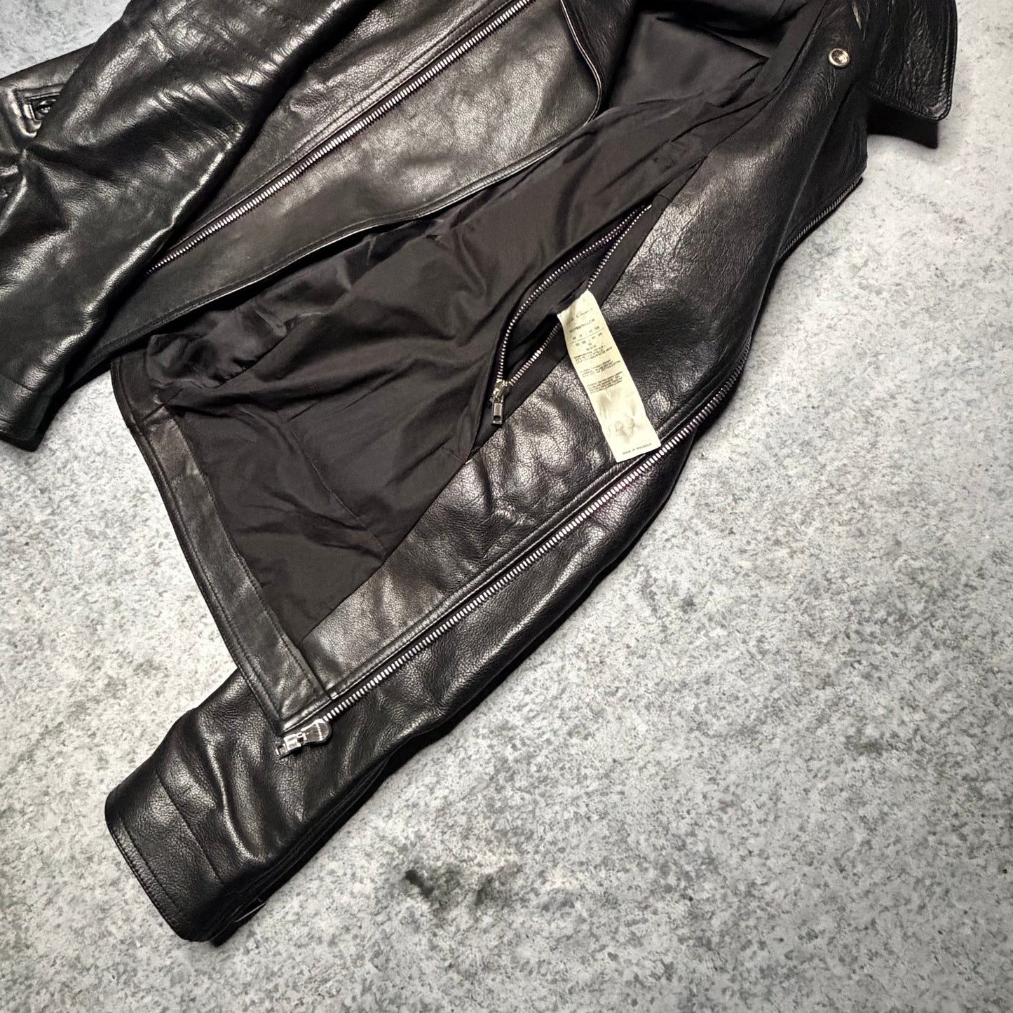 Rick Owens SS17 Stooges Smooth Calf Leather Jacket LCW (fits M)