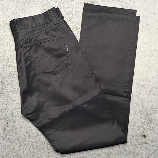 Vintage 90s Straight Pants Made in Italy black (31 fits S)