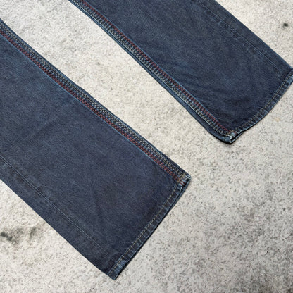 True Religion OG Straight Jeans Ricky Big QT Stitch dark blue (31/34)