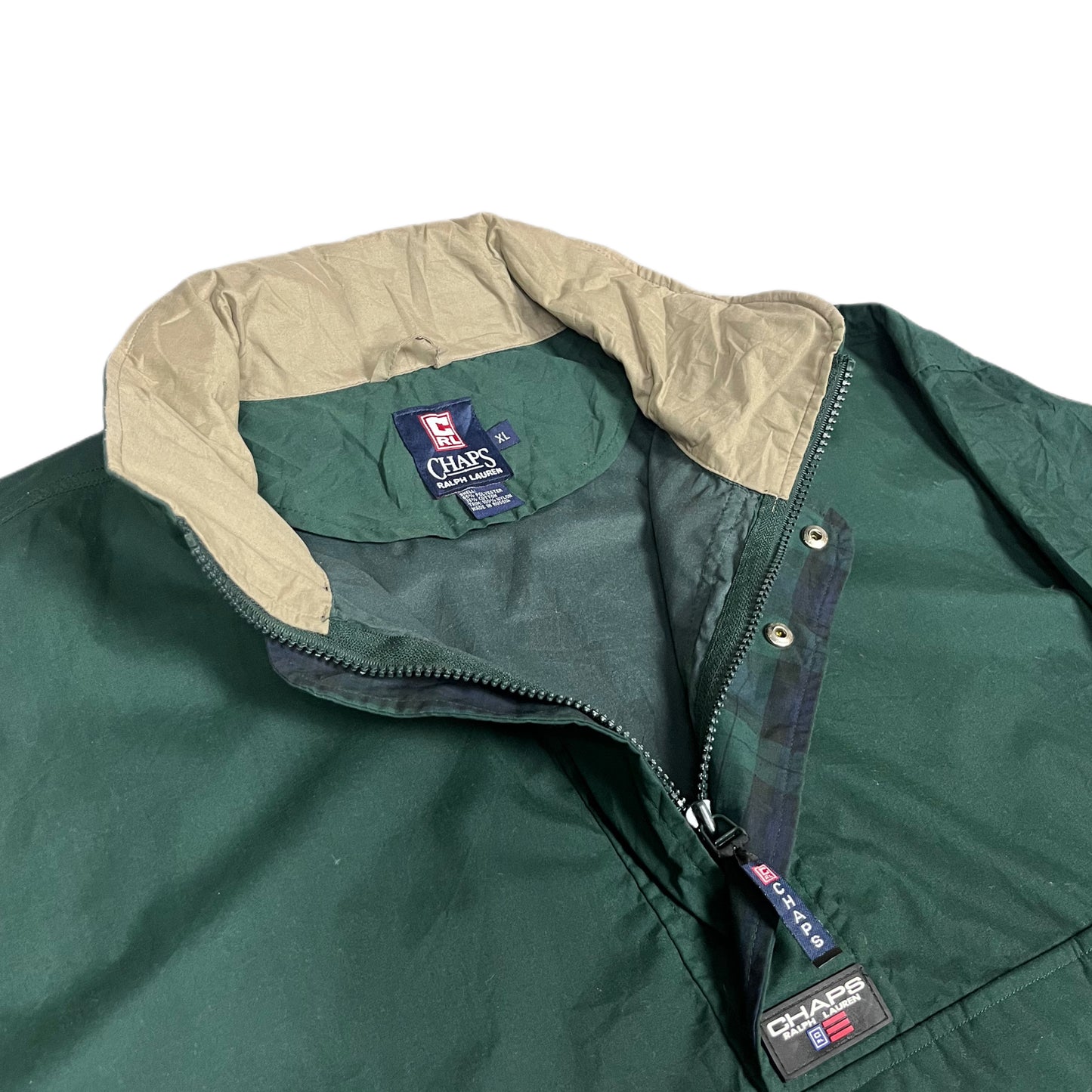 Chaps Ralph Lauren Vintage Half Zip Rain Jacket