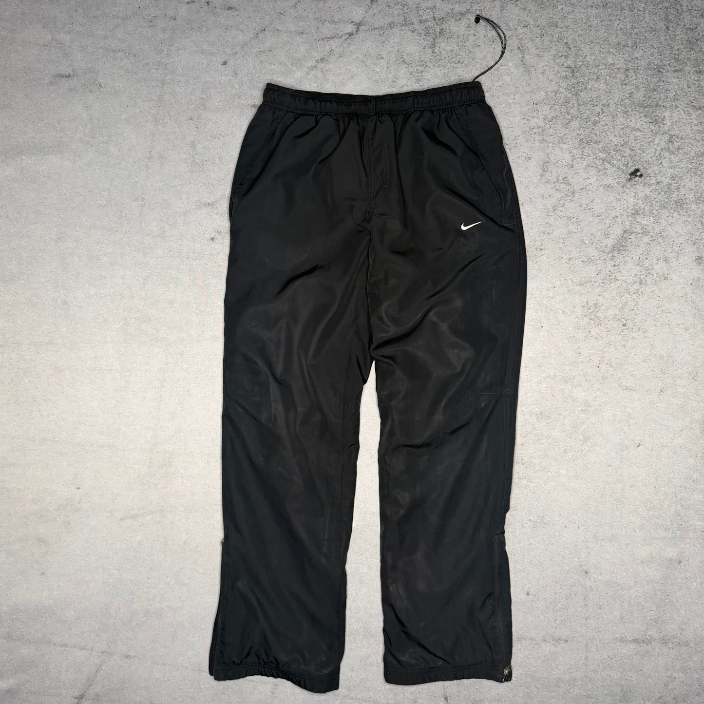 Nike 00s Baggy Track Pants w/ Fleece Insulation black (fits M-L)