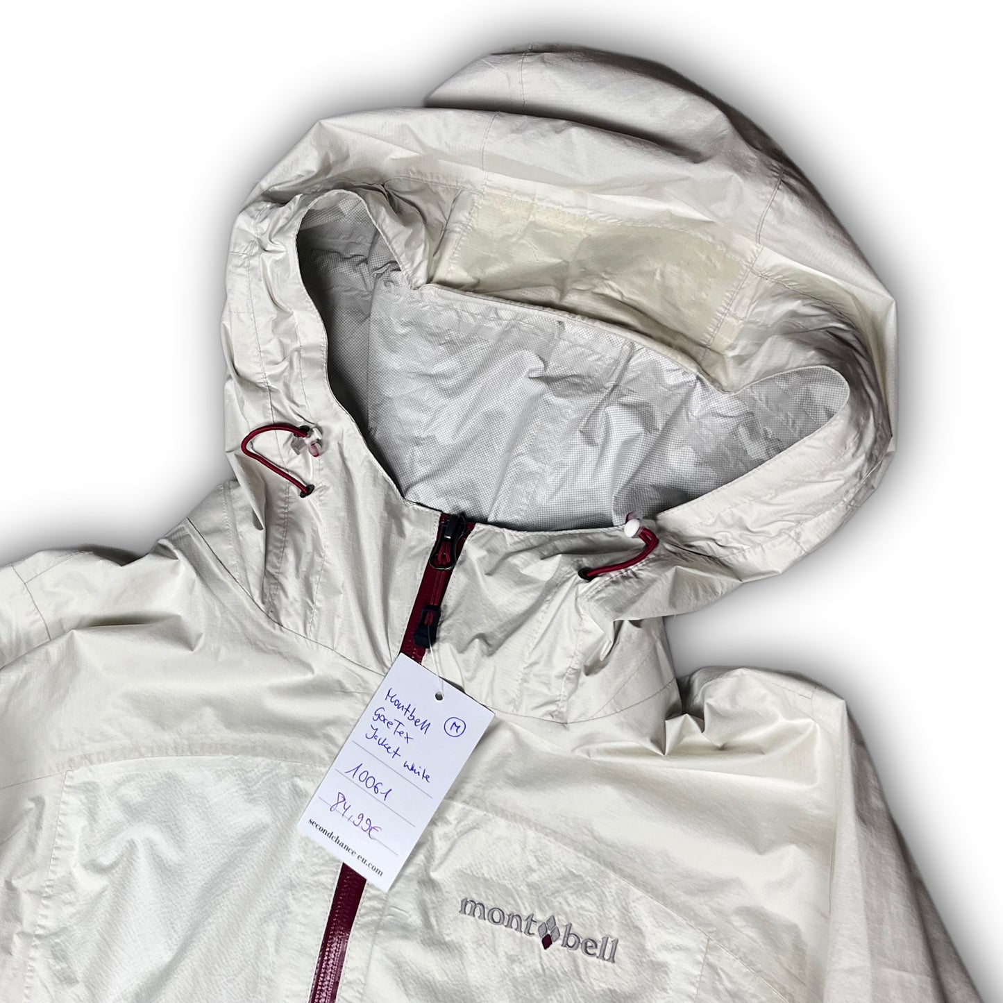 Montbell Gore-Tex Jacket off-white red