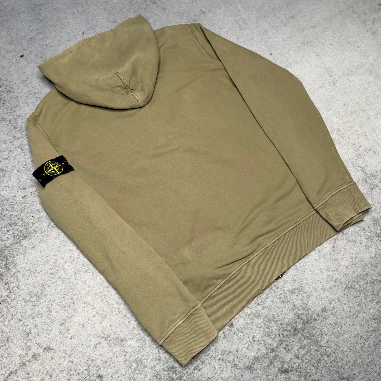 Stone Island Heavy Cotton Zip Hoodie olive (XXL fits XL)
