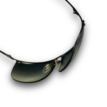 Gucci Vintage Frameless Sunglasses Shades GG green