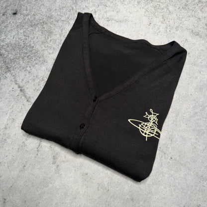 Vivienne Westwood Vintage Alex Big Orb Logo Cardigan black (S)