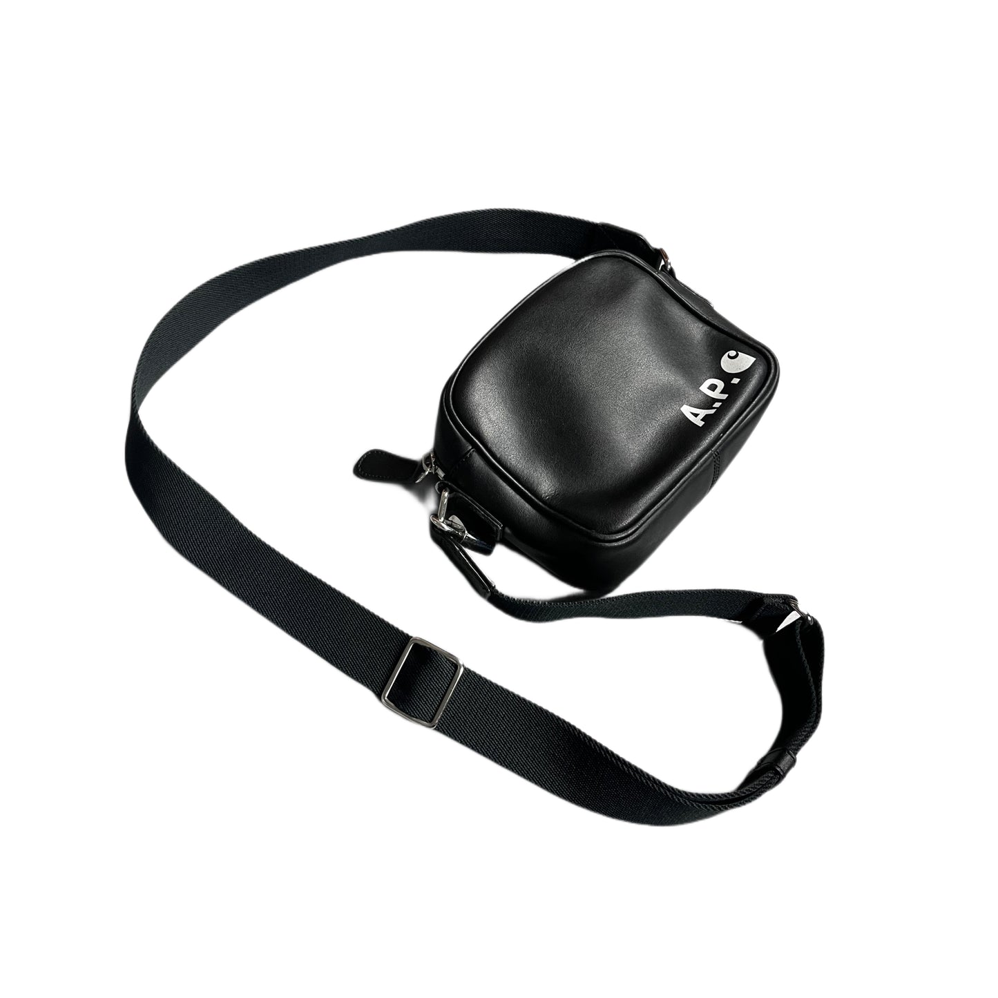 APC Carhartt Leather Sling Messenger Bag